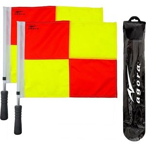 AGORA Pro Line Premium Soccer Referee Flags with Case